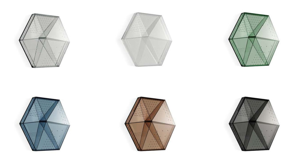 Le produit Hexagon est un système de revêtement architectural innovant, conçu pour offrir un équilibre parfait entre esthétique moderne et fonctionnalité. Sa forme hexagonale distinctive en fait une option polyvalente et dynamique, idéale pour la personnalisation des espaces intérieurs et extérieurs. En plus de son attrait visuel, Hexagon intègre des propriétés acoustiques avancées, ce qui en fait une solution idéale pour améliorer le confort sonore dans différents environnements.